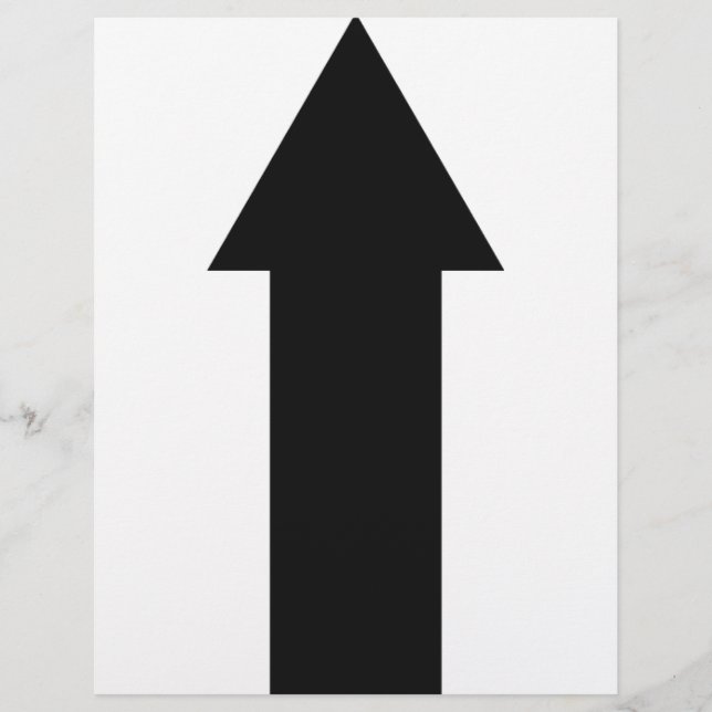 black arrow up icon flyer (Front)