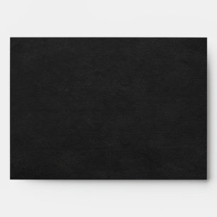 Black art deco Wedding Envelope Return Address