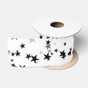Black Art Desing Grunge Aesthetics Gothic Rock Satin Ribbon