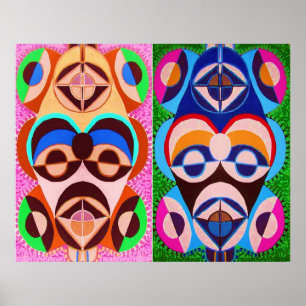 BLACK art  In COLOR  -    Freedom of  Expression Poster