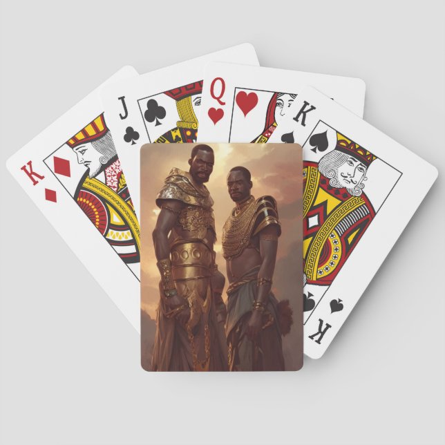 Black art: Pair of kings Playing Cards (Back)