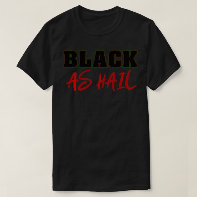 Black as Hail Black Pride Pullover  (Design Front)