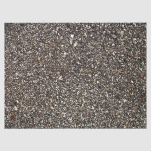 Black Asphalt Print Tissue Paper