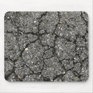 Black Asphalt Street Paving Cement Mouse Pad