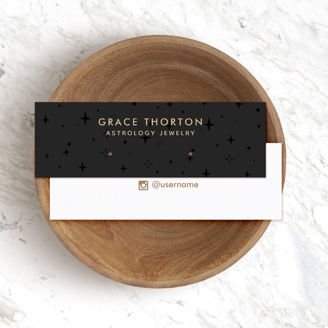 Black  Astrology Stars Stud Earring Display Card (Creator Uploaded)