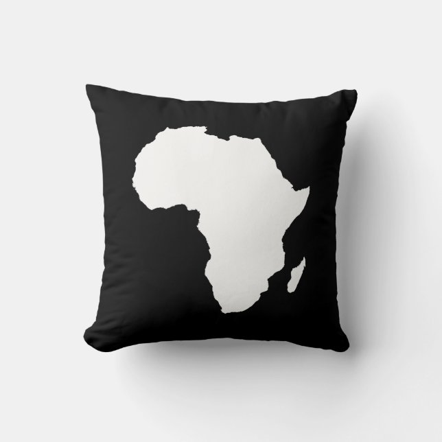 Black Audacious Africa Cushion (Front)