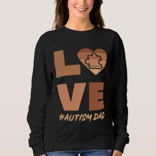 Black Autism Dad Of Autistic Son Kid Neurodiverse  Sweatshirt