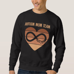 Black Autism Mom Team Autistic Son Kid Neurodivers Sweatshirt