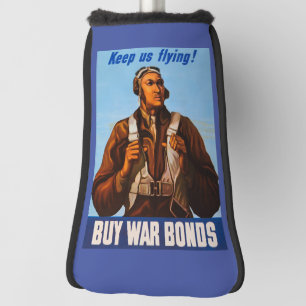 Black Aviators: U.S. WW2 Military Fighting Service Golf Head Cover