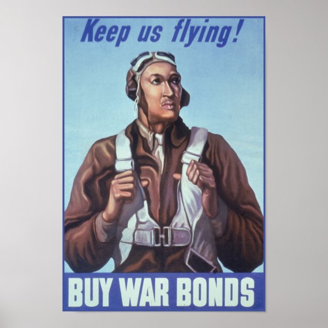 Black Aviators: U.S. WW2 Military Fighting Service Poster (Front)