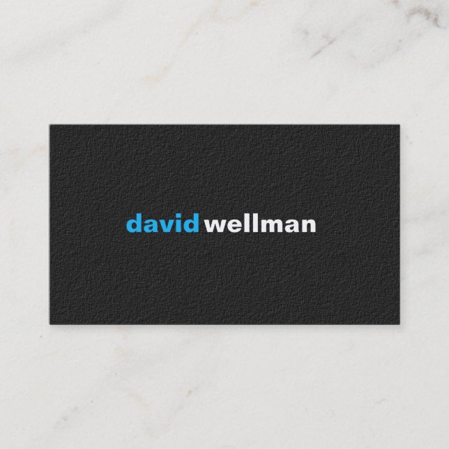 BLACK - B102 BUSINESS CARD (Front)