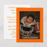 Black Baby Football Player Shower