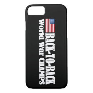 Black Back-To-Back USA Champs Case-Mate iPhone Case