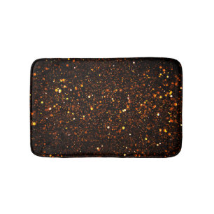 Black Background Beautiful Bokeh Bath Mat