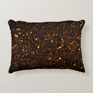 Black Background Beautiful Bokeh Decorative Cushion