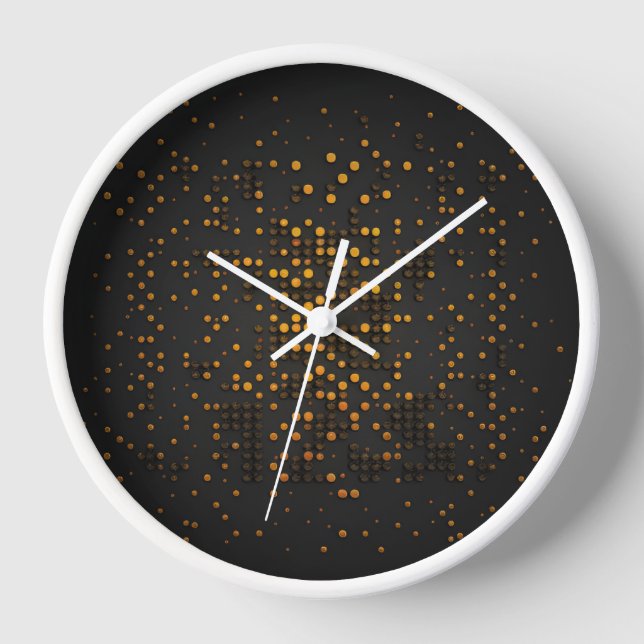 Black background clock (Front)