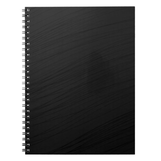 Black background texture template notebook (Front)