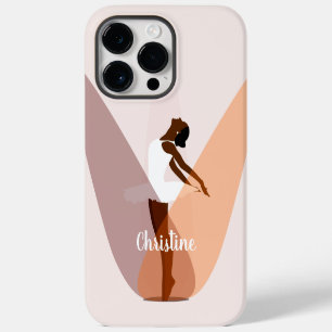 Black Ballerina Ballet Dancer Light Pink Case-Mate iPhone 14 Pro Max Case
