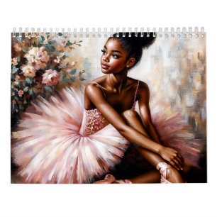 Black Ballerinas Art Ballet Aesthetic Calendar