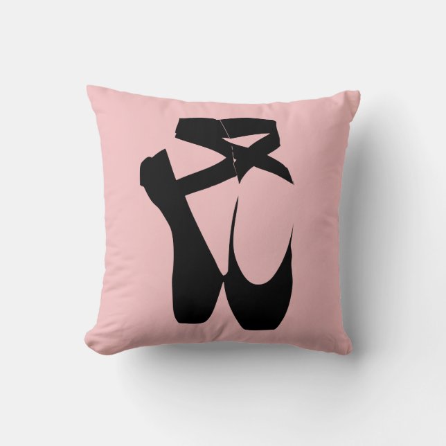 Black ballet  pointe shoes cushion (Front)