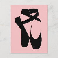 Black ballet  pointe shoes