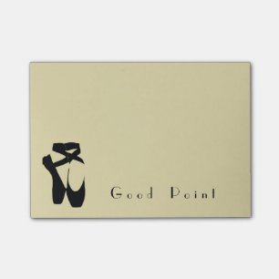 Black Ballet Shoes En Pointe Post-it Notes