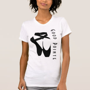 Black Ballet Shoes En Pointe T-Shirt