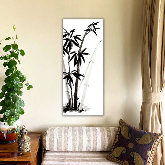 Black Bamboo - Ink Canvas Print (Creator Uploaded)