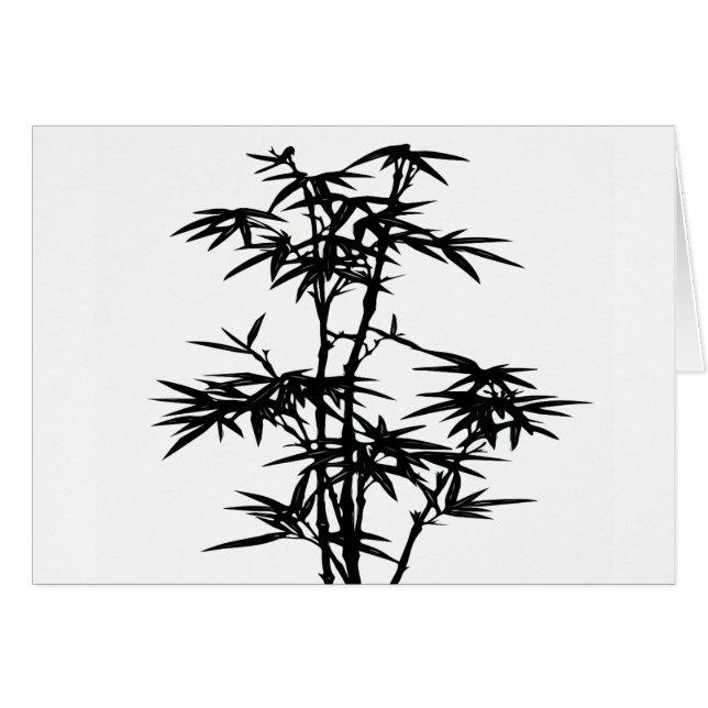 Black Bamboo Silhouette (Front Horizontal)