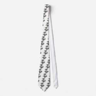 Black Bamboo Silhouette Tie