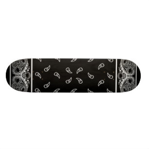 Black Bandanna Skateboard