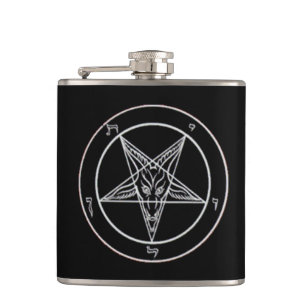 Black Baphomet Flask