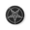Black Baphomet Large Magnet