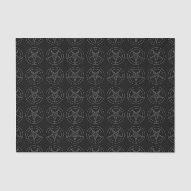 Black Baphomet tissue paper (Front)