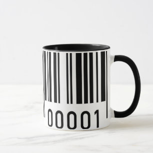 Black Barcode Ceramic Mug
