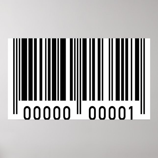 Black Barcode Poster (Front)