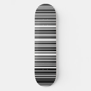 Black Barcode Skateboard Deck