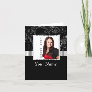 Black baroque instagram template