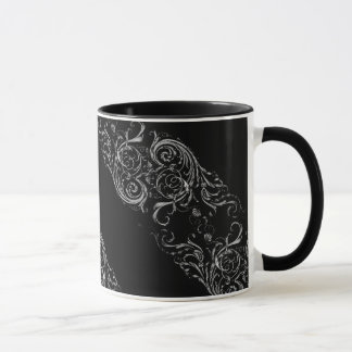 Black Baroque Mug