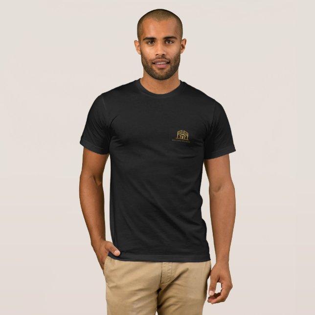 Black basic T-shirt Maison Rivière (Front Full)