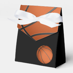 Black Basketball Baby Shower Treat Favour Box