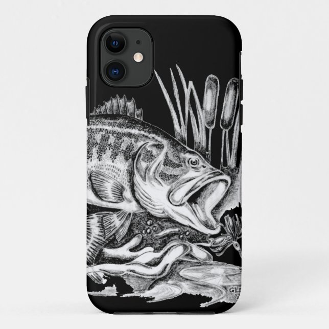 Black Bass Case-Mate iPhone Case (Back)