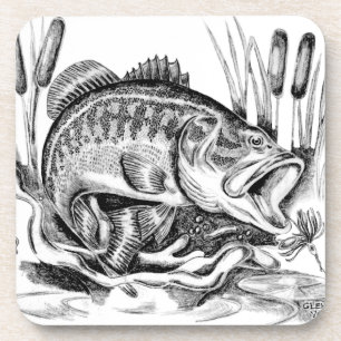 Black bass coaster