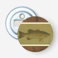 Black Bass on a Green Background