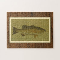 Black Bass on a Green Background