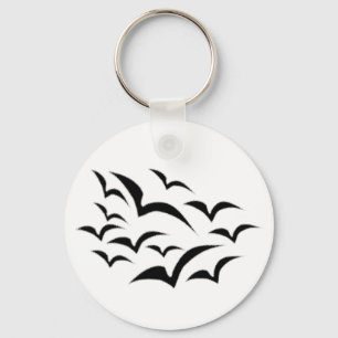 Black Bat Cloud Keychain