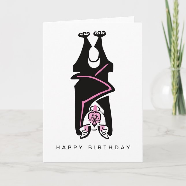 Black BAT - Endangered animal graphic - Card (Front)