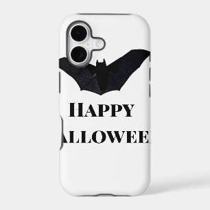 Black bat happy Halloween add name text witches