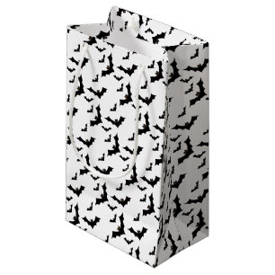 Black Bats Flying in Formation Small Gift Bag