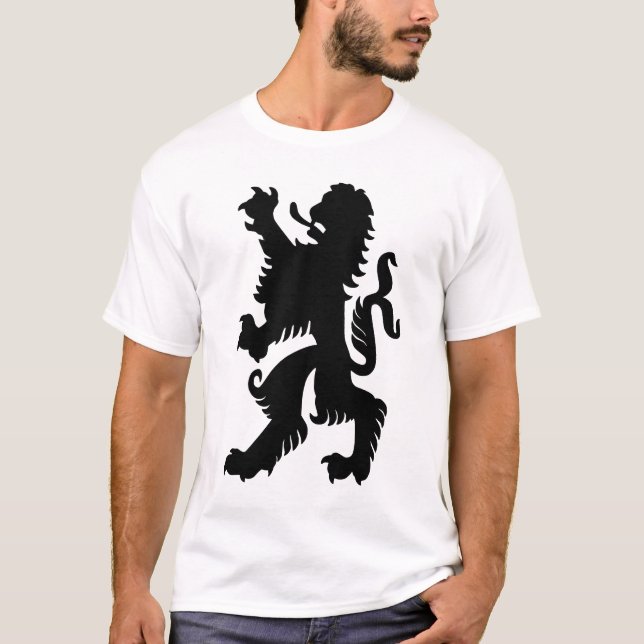 Black Bavarian Lion T-Shirt (Front)